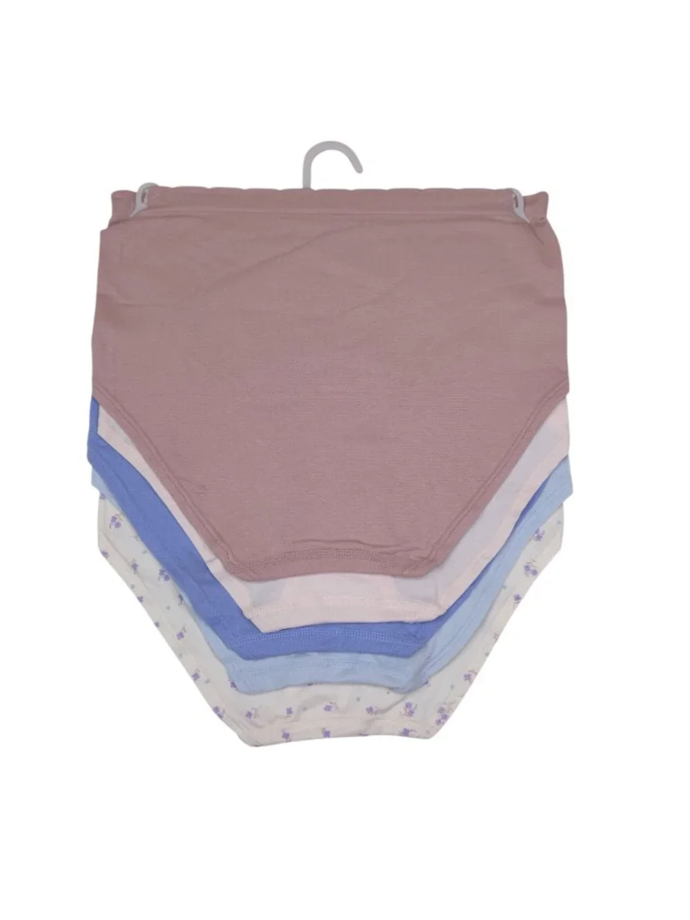 Laura Ashley Womens 5-Pack High-Waist Briefs Size 1X Soft Nylon Spandex